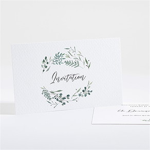 Carton d'invitation mariage bouquet provençal