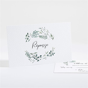 Carton réponse mariage bouquet provençal