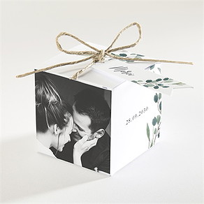 Boîte de dragées mariage bouquet provençal