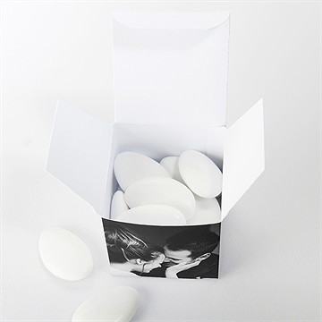 Boîte de dragées mariage bouquet provençal - Intérieur de la boîte