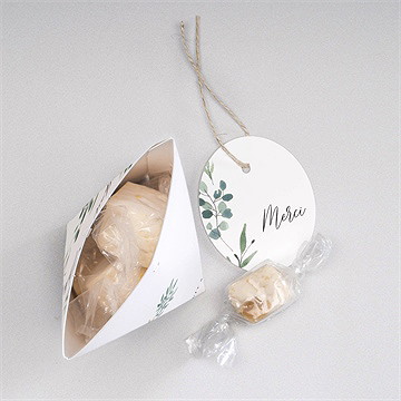 Boîte surprise mariage bouquet provençal - Intérieur de la boîte