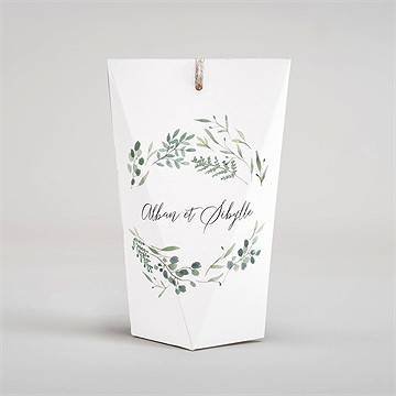 Boîte surprise mariage bouquet provençal - Dos de la boîte