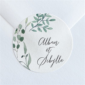Sticker mariage bouquet provençal