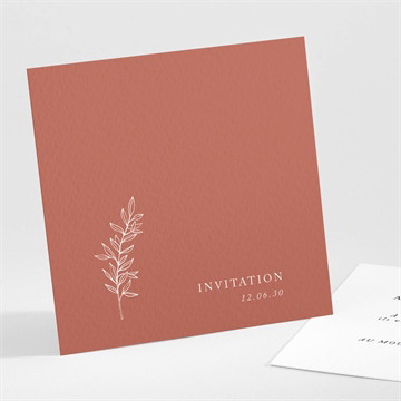 Carton d'invitation mariage jolie esquisse