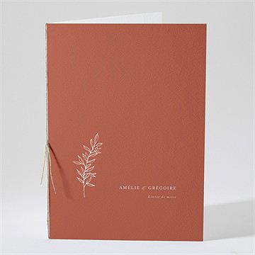 Livret de messe mariage jolie esquisse