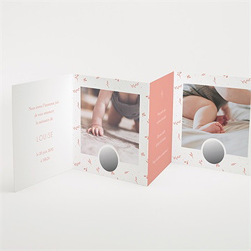 Faire-part naissance instants de vie - Intérieur du faire-part