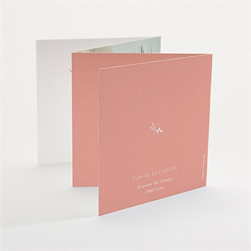 Faire-part naissance instants de vie - Dos du faire-part