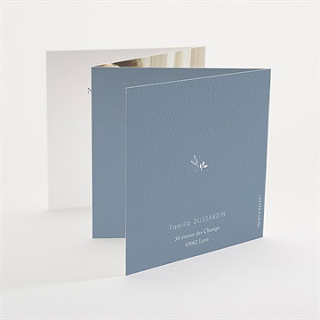 Faire-part naissance petite folie - Dos du faire-part