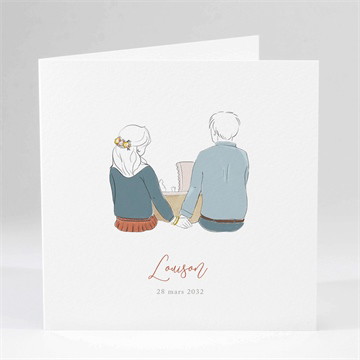 Faire-part naissance tendre tribu