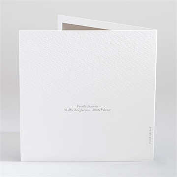 Faire-part naissance tendre tribu - Dos du faire-part