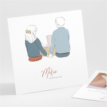 Remerciement naissance tendre tribu magnet