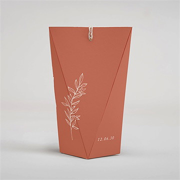 Boîte surprise mariage jolie esquisse - Dos de la boîte