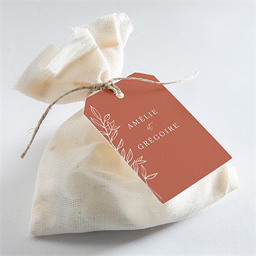 Etiquette mariage jolie esquisse - Mise en situation