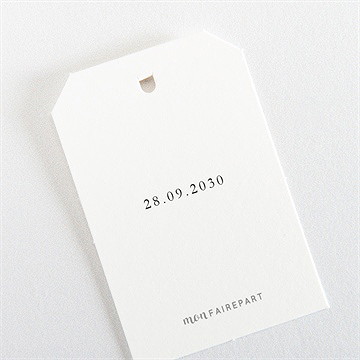 Etiquette mariage bouquet provençal - Dos de l'étiquette