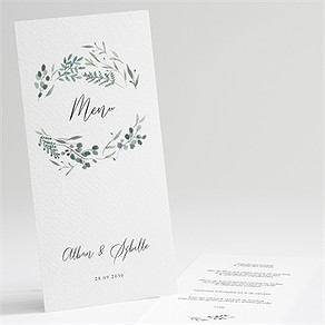 Menu mariage bouquet provençal