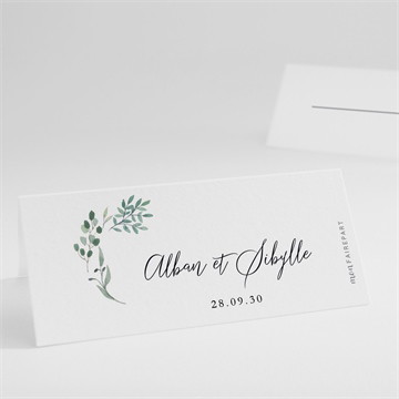 Marque-place mariage bouquet provençal