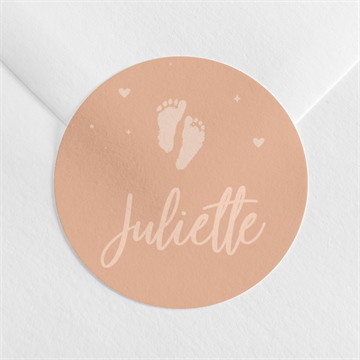 Sticker naissance ses petits petons