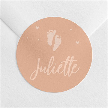 Sticker naissance ses petits petons