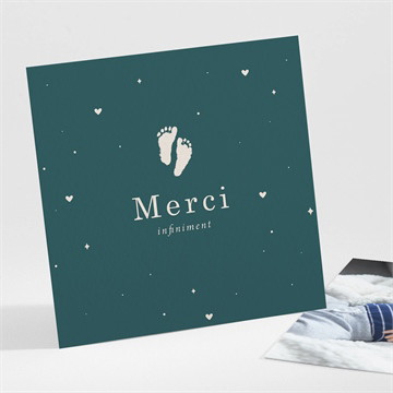 Remerciement naissance douce empreinte