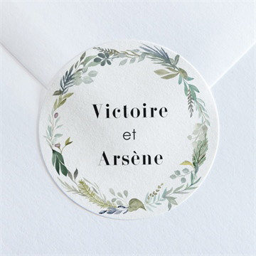 Sticker mariage délicatesse d’aquarelle