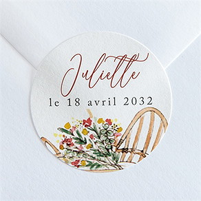 Sticker naissance mon petit couffin