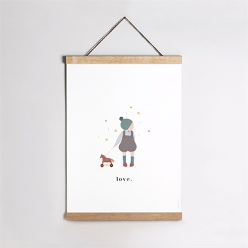 Affiche naissance tendre écrin