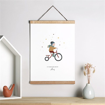 Affiche naissance tendrement lui - Mise en situation