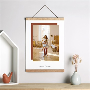 Affiche naissance sceau étoilé - Mise en situation