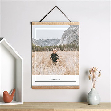 Affiche naissance moderne et tendance - Mise en situation