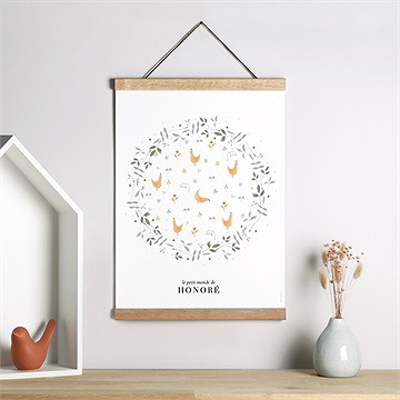 Affiche naissance la joyeuse bande - Mise en situation