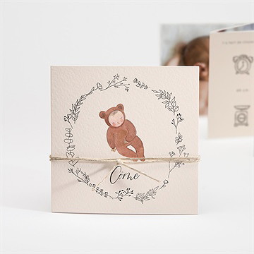 Faire-part naissance mon petit nounours