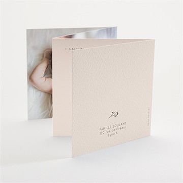 Faire-part naissance mon petit nounours - Dos du faire-part