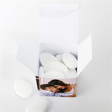 Boîte de dragées mariage evasion - Intérieur de la boîte