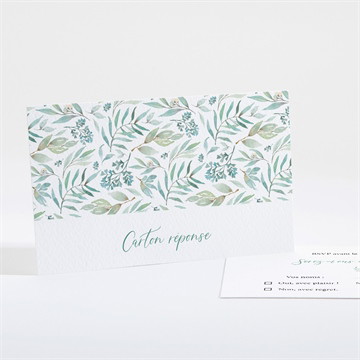 Carton réponse mariage délicat