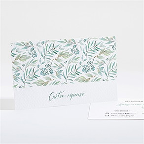 Carton réponse mariage délicat