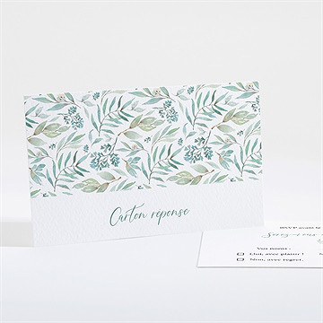 Carton réponse mariage délicat