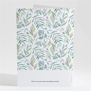 Livret de messe mariage délicat - Dos du livret