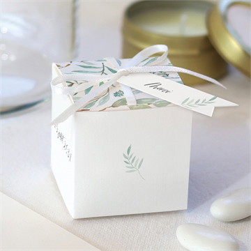 Boîte de dragées mariage délicat