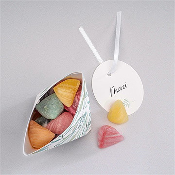 Boîte surprise mariage délicat - Intérieur de la boîte