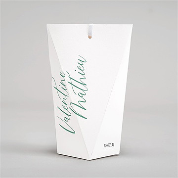 Boîte surprise mariage délicat - Dos de la boîte