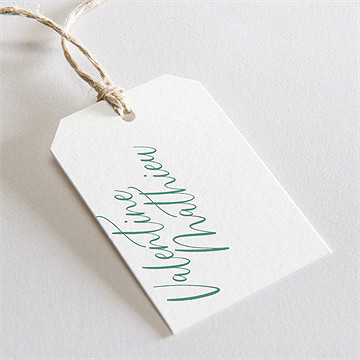 Etiquette mariage délicat