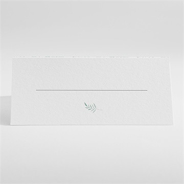 Marque-place mariage délicat - Dos du marque-place