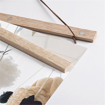 Affiche naissance mes jolies icônes - Détail des supports en bois