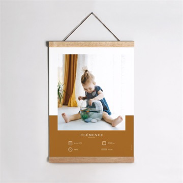 Affiche naissance mes petits pictos