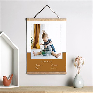 Affiche naissance mes petits pictos - Mise en situation