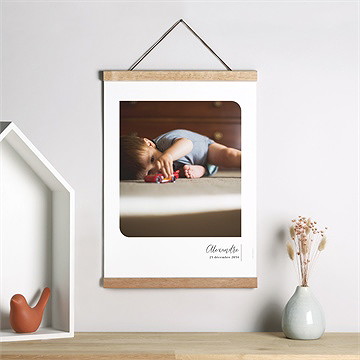 Affiche naissance notre coeur - Mise en situation