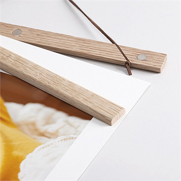 Affiche naissance mon petit pola - Détail des supports en bois