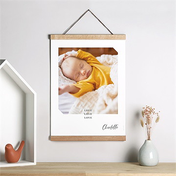 Affiche naissance mon petit pola - Mise en situation