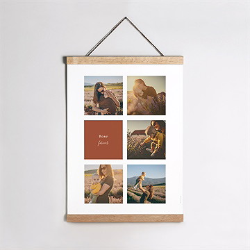 Affiche naissance mon bébé grenadine