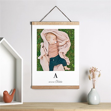 Affiche naissance jolie comptine - Mise en situation